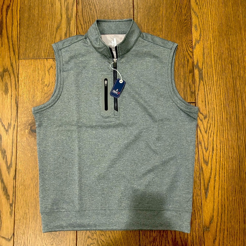 Johnnie-O Denny 1/4 Zip Performance Golf Vest - Men’s Medium